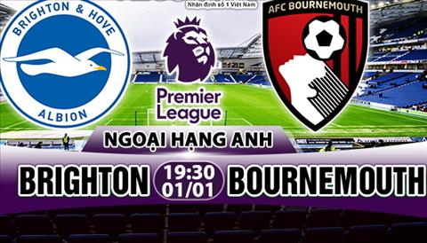 Nhận định Brighton vs Bournemouth 19h30 ngày 1/1 (Premier League 2017/18)