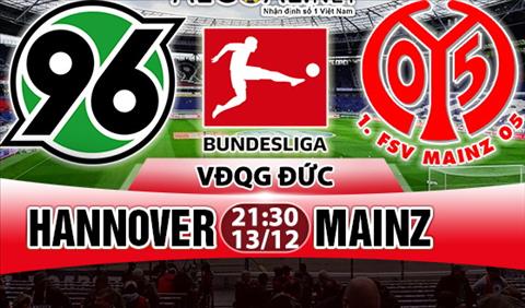 Nhận định Hannover vs Mainz 21h30 ngày 13/1 (Bundesliga 2017/18)