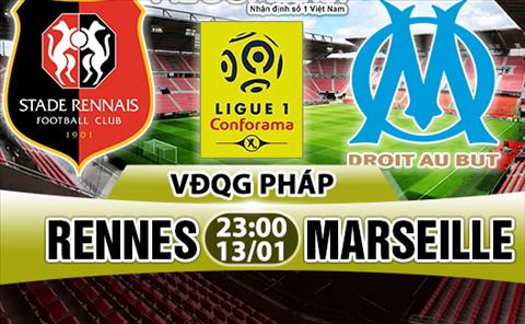 Nhận định Rennes vs Marseille 23h00 ngày 13/1 (Ligue 1 2017/18)