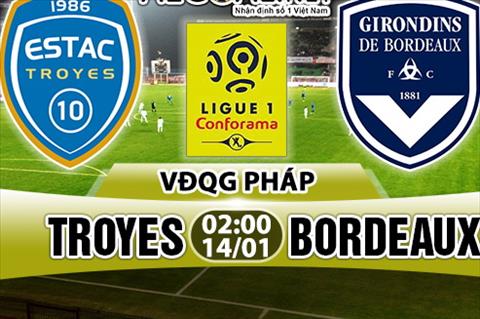 Nhận định Troyes vs Bordeaux 02h00 ngày 14/1 (Ligue 1 2017/18)