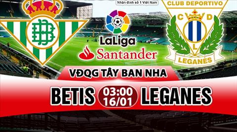 Nhận định Betis vs Leganes 03h00 ngày 16/1 (La Liga 2017/18)