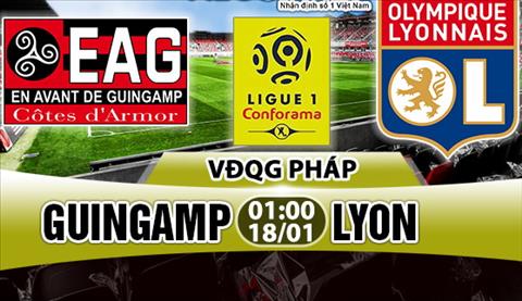 Nhận định Guingamp vs Lyon 01h00 ngày 18/1 (Ligue 1 2017/18)