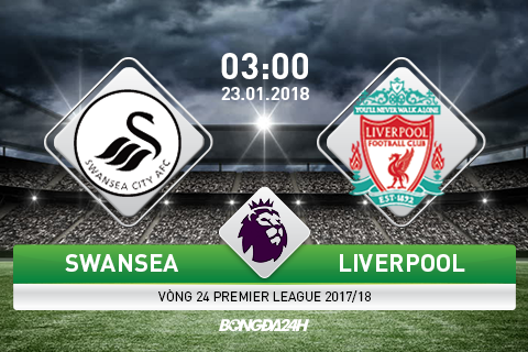 Nhận định Swansea vs Liverpool 03h00 ngày 23/1 (Premier League 2017/18)
