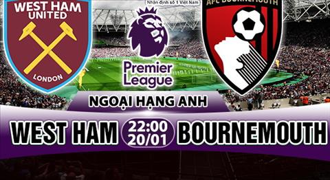 Nhận định West Ham vs Bournemouth 22h00 ngày 20/1 (Premier League 2017/18)