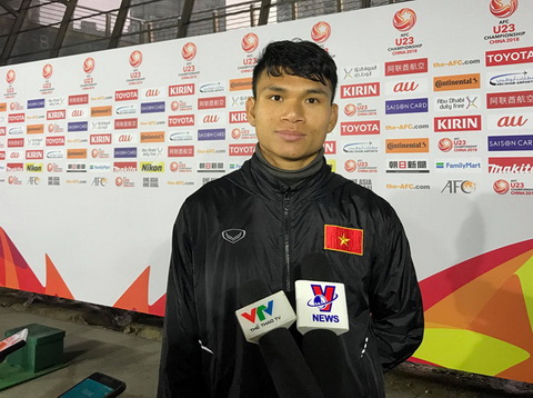Xuan Manh tu tin truoc tran ban ket cua U23 Viet Nam.