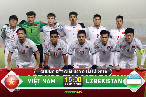 TRUC TIEP U23 Viet Nam vs U23 Uzbekistan 15h00 ngay 271 (Chung ket U23 chau A 2018) hinh anh