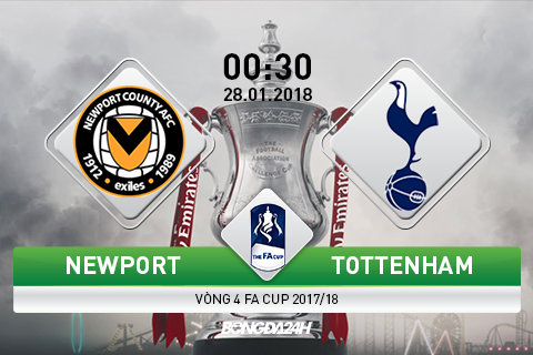 Newport County vs Tottenham (0h30 ngày 28/1): Bàn đạp cho đại chiến