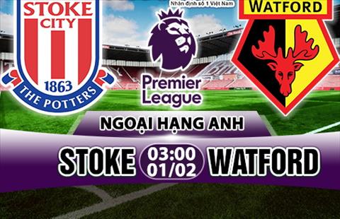 Nhận định Stoke vs Watford 03h00 ngày 1/2 (Premier League 2017/18)