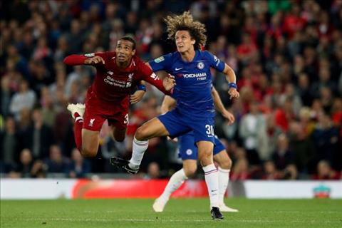 David Luiz tran Chelsea vs Liverpool