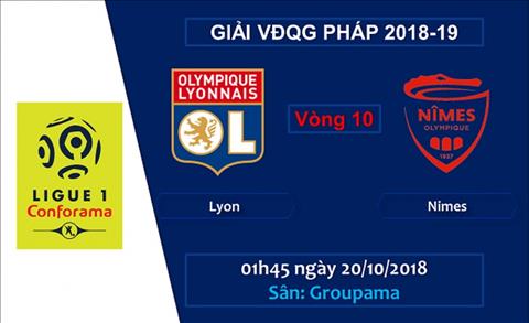 Lyon vs Nimes 01h45 ngày 2010 (Ligue 1 201819) hình ảnh