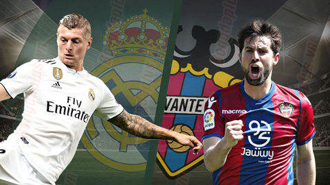 Kết quả Real Madrid vs Levante trận đấu vòng 9 La Liga 2018/19
