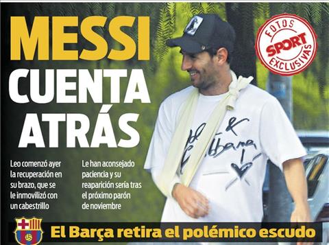 Lionel Messi chấn thương nghỉ thi đấu 1 tháng hình ảnh