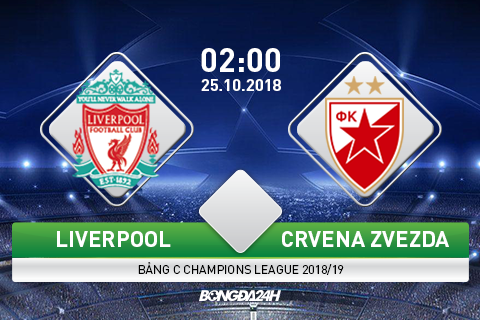Trực tiếp Liverpool vs Crvena Zvezda UEFA Champions League 2018 hình ảnh