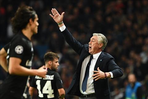 HLV Ancelotti tiec nuoi khi khong the danh bai PSG
