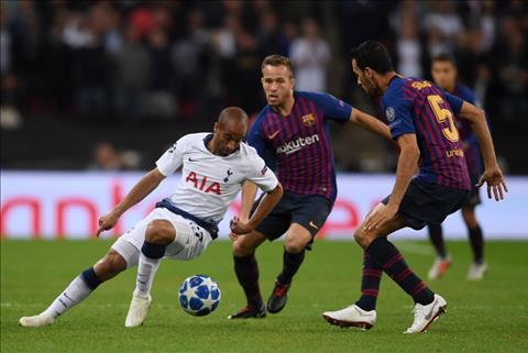 Hang tien ve Barca choi an tuong truoc Spurs