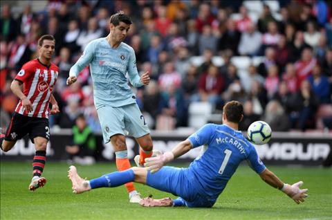 Bàn thắng của Alvaro Morata trận Southampton 0-3 Chelsea hình ảnh