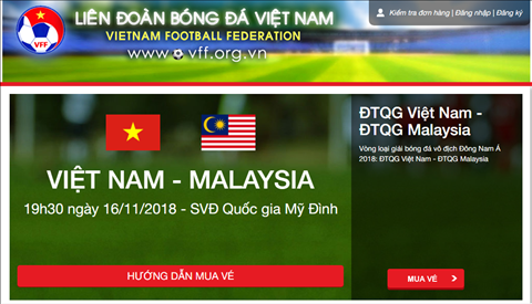 VFF mở bán vé xem ĐT Việt Nam ở AFF Cup 2018 hình ảnh