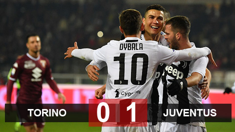 Torino 0-1 Juventus: Bàn thắng lịch sử của Cristiano Ronaldo