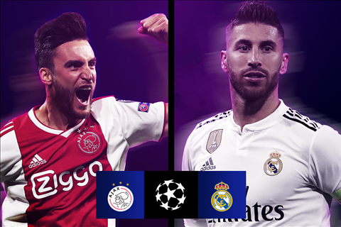 Ajax vs Real Madrid vong 1-8 UCL