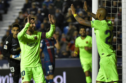 Lionel Messi lập kỷ lục sau trận thắng của Barca trước Levante hình ảnh