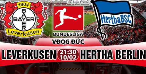 Nhận định Leverkusen vs Hertha Berlin 21h30 ngày 10/2 (Bundesliga 2017/18)
