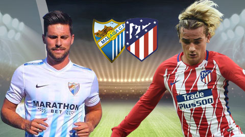 Nhận định Malaga vs Atletico Madrid 22h15 ngày 10/2 (La Liga 2017/18)