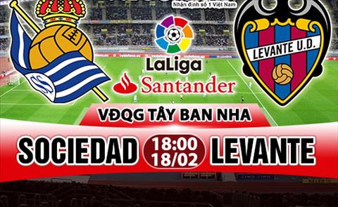Nhận định Sociedad vs Levante 18h00 ngày 18/2 (La Liga 2017/18)