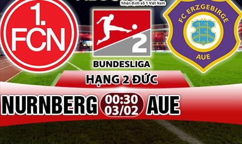 Nhận định Nurnberg vs Aue 0h30 ngày 3/2 (Hạng 2 Đức)