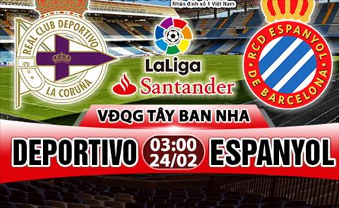 Nhận định Deportivo vs Espanyol 03h00 ngày 24/2 (La Liga 2017/18)
