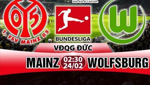 Nhận định Mainz vs Wolfsburg 02h30 ngày 24/2 (Bundesliga 2017/18)