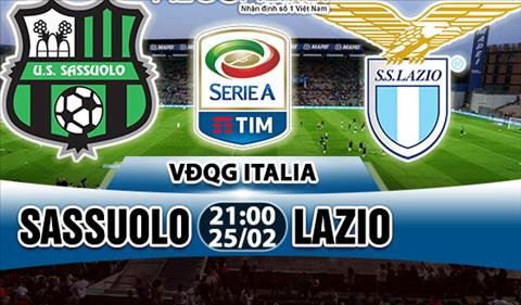 Nhận định Sassuolo vs Lazio 21h00 ngày 25/2 (Serie A 2017/18)