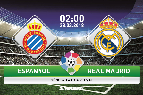 Espanyol vs Real Madrid (02h00 ngày 28/2): 3 điểm là đủ