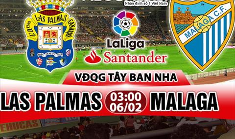 Nhận định Las Palmas vs Malaga 03h00 ngày 6/2 (La Liga 2017/18)