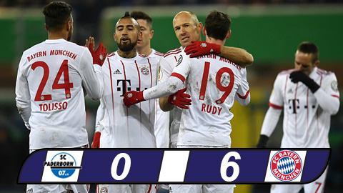 Paderborn 0-6 Bayern Munich: Bắt nạt nhược tiểu, Hùm xám hùng dũng vào bán kết