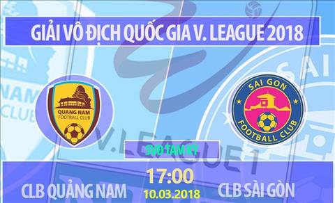 Quảng Nam 1-1 Sài Gòn (KT): Nhà ĐKVĐ bị cầm chân ngày ra quân V-League 2018