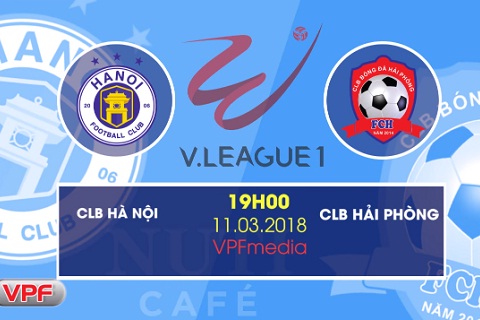 Trận đấu giữa Hà Nội vs Hải Phòng diễn ra vào 19h00 tối nay