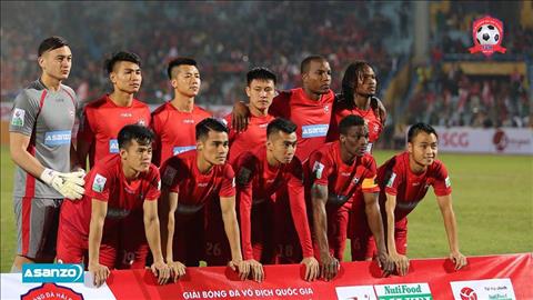 Hai Phong FC duoc nha tai tro hua thuong lon tai vong 2 V-League 2018.