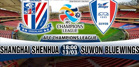 Nhận định Shanghai Shenhua vs Suwon Bluewings 19h00 ngày 13/3 (AFC Champions League 2018)