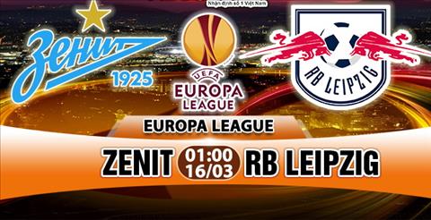 Nhận định Zenit vs Leipzig 1h00 ngày 16/3 (Europa League 2017/18)