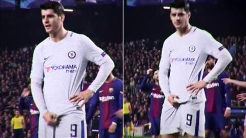 Tiền đạo Morata bóp ‘của quý’ chế nhạo CĐV Barcelona
