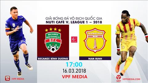 Bình Dương 2-1 Nam Định (KT): Tân binh thành Nam thua đáng tiếc trên đất Thủ