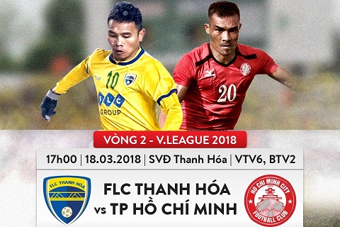 Trận đấu giữa Thanh Hóa vs TPHCM sẽ diễn ra vào 17h00 chiều nay
