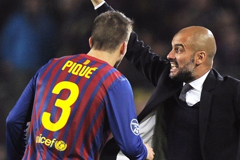 Pique lên tiếng trách cứ HLV Pep Guardiola