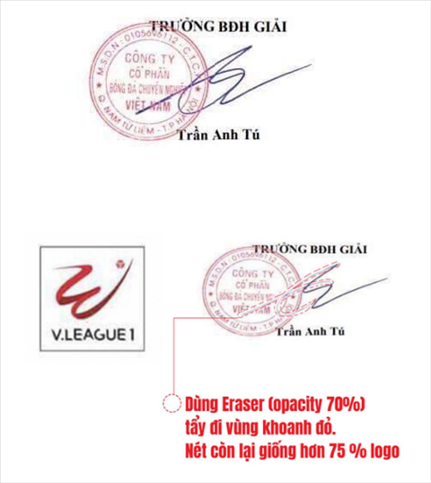 Goc khuat Logo V-League 2018 hay la chu ky cua bau Tu hinh anh 3