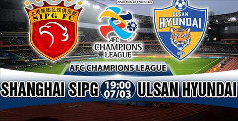 Nhận định Shanghai SIPG vs Ulsan Hyundai 19h00 ngày 7/3 (AFC Champions League 2018)