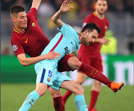 Sergio Busquets phat bieu ve tran Roma vs Barca hinh anh