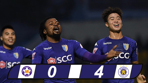 SHB Đà Nẵng 0-4 Hà Nội: Hattrick của Oseni