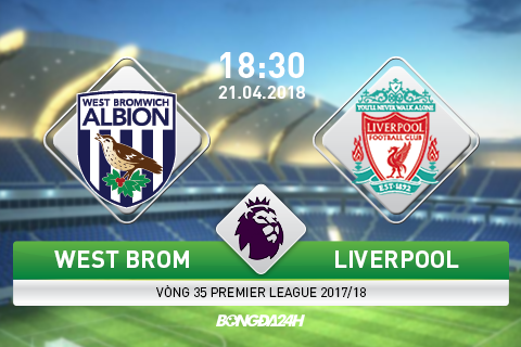 Kết quả West Brom vs Liverpool trận đấu vòng 35 Premier League 2017/18