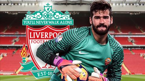 Roma từ chối bán thủ môn Alisson cho Liverpool với giá 44 triệu bảng