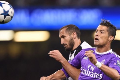 Trận đấu giữa Juventus vs Real Madrid là cơ hội để Chiellini đòi lại món nợ